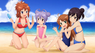 Three girls bathing suits beach - three girl free wallpaper for desktop