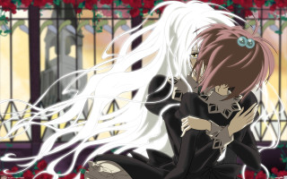 Woman long white hair black 2 - a white hair free wallpaper