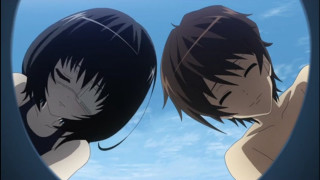 Anime girls window blue sky - blue sky in the background free wallpaper