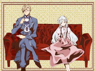 Man woman couch red background - a red couch free wallpaper