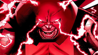 Red faced man lightning neck - his neck and chest free wallpaper