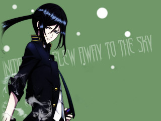 Anime girl ponytail black dress - a ponytail free wallpaper for desktop