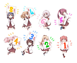 Anime girls signs numbers languages - number free wallpaper
