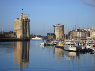 Harbor boats castle blue sky - camille bouvagne free wallpaper for desktop