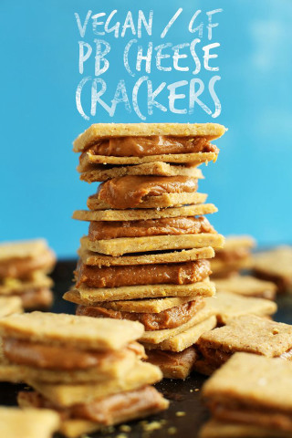 Vegan gf pb cheese crackers - free aesthetic wallpaper for mobile