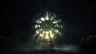 Darkroom clock person kinetic art - the middle of the room free wallpaper