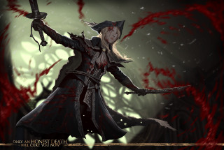 Darkside character sword hat blood - a character free wallpaper