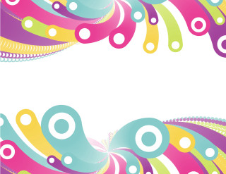 Colorful background white space swirl - surreal design free wallpaper for desktop