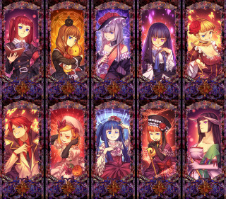 Anime girls hair colors styles - different hair color and hair free wallpaper