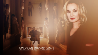 Woman black dress hallway man - a hallway free wallpaper