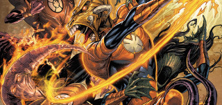 Comic character fighting demon fire - a demon and a demon free wallpaper