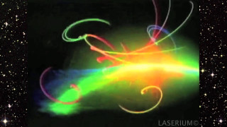 Colorful swirl light dark sky - kinetic art free wallpaper for desktop