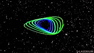 Black hole green blue ring - a black sky free wallpaper