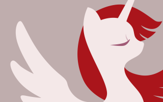 Red white unicorn eyes closed - a tail free wallpaper for desktop