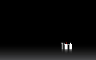 Black background red think word - conceptual art free wallpaper for desktop