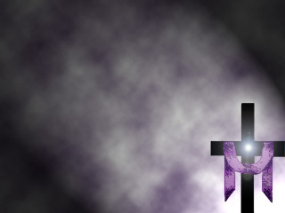 Cross purple light dark background - a cross free wallpaper
