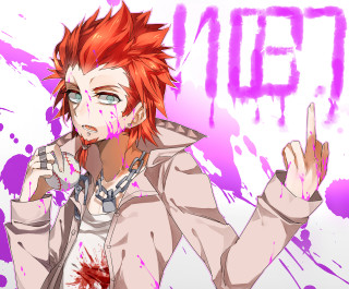 Man red hair white shirt 4 - a white shirt and a necklace free wallpaper