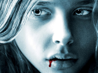 Bloody woman knife mouth staring - a bloody face and a knife free wallpaper