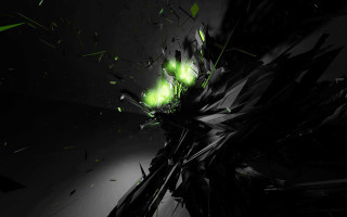 Black green abstract background green - the middle of it free wallpaper for desktop