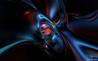 Blue red swirl red center 2 - an abstract sculpture free wallpaper for desktop
