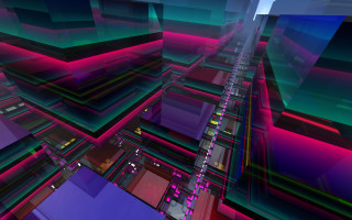 Colorful city buildings streets vibrant - path free wallpaper