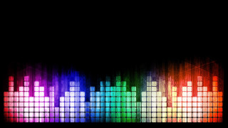 Colorful sound board black background - a white line free wallpaper for desktop