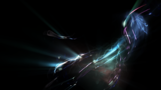 Black background blue purple light - volumetric lightning free wallpaper