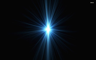 Bright blue star dark sky - blue star free wallpaper