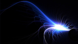Blue white swirl black background 2 - plasma free wallpaper for desktop