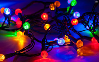 Multi colored lights tabletop black - a table top free wallpaper