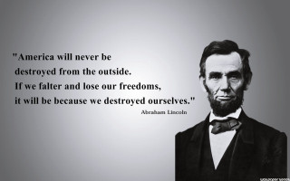 Abraham lincoln quote president united - a.b. frost free wallpaper for desktop