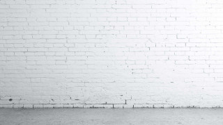 Person standing white brick wall - a white brick wall free wallpaper for desktop