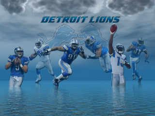Football players blue uniforms running - a group of football players free wallpaper