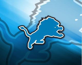 Detroit lions logo blue background 2 - the side of the logo free wallpaper