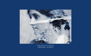 Woman clock blue background frame - a picture of a woman free wallpaper