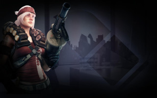 Woman hat gun pointing city - a woman in a hat holding free wallpaper