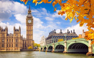 Bridge clocktower river underbridge scenery - christopher wren free wallpaper