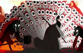 Person peacock back horse man - a painting of a person free wallpaper for desktop