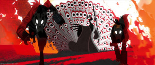 Woman fan man suit tie - neoprimitivism free wallpaper