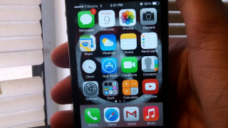 Person smartphone icons blinds precisionism - free technology wallpaper