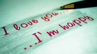 I love you im happy 4 - a pencil free wallpaper