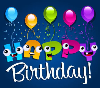 Happy birthday card balloons confetti - free happy birthday wallpaper for tablet