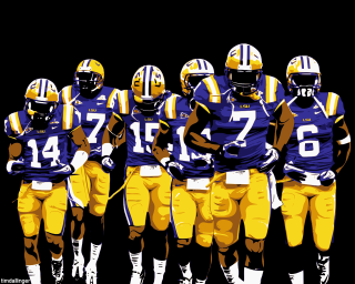 Football players uniforms group standing - eric peterson free wallpaper