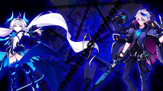 Anime characters swords armor dark - chain free wallpaper for desktop