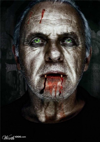 Creepy green eyed man bloodied - a bloody face free wallpaper for mobile