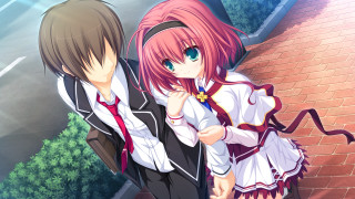 Anime characters brick wall camera - gapmoe yandere grimdark free wallpaper for desktop