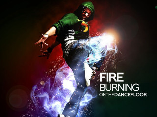 Man green hoodie dancing black - funk art free wallpaper