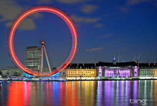 Ferris wheel night sky city - bertram brooker free wallpaper for desktop