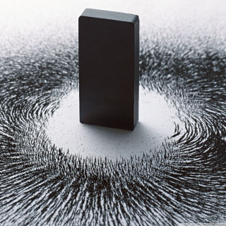 Black object white surface black - an abstract sculpture free wallpaper for tablet