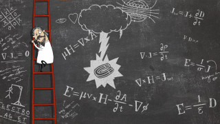 Man ladder chalkboard drawing cloud - doc hammer free wallpaper